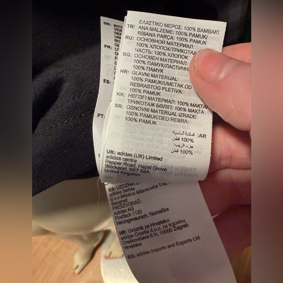 adidas Black Monochromatic 3-Stripes Trefoil Logo T-Shirt L - Picture 10 of 14